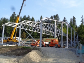 Neubau Kunsteisbahn Oberlangenegg